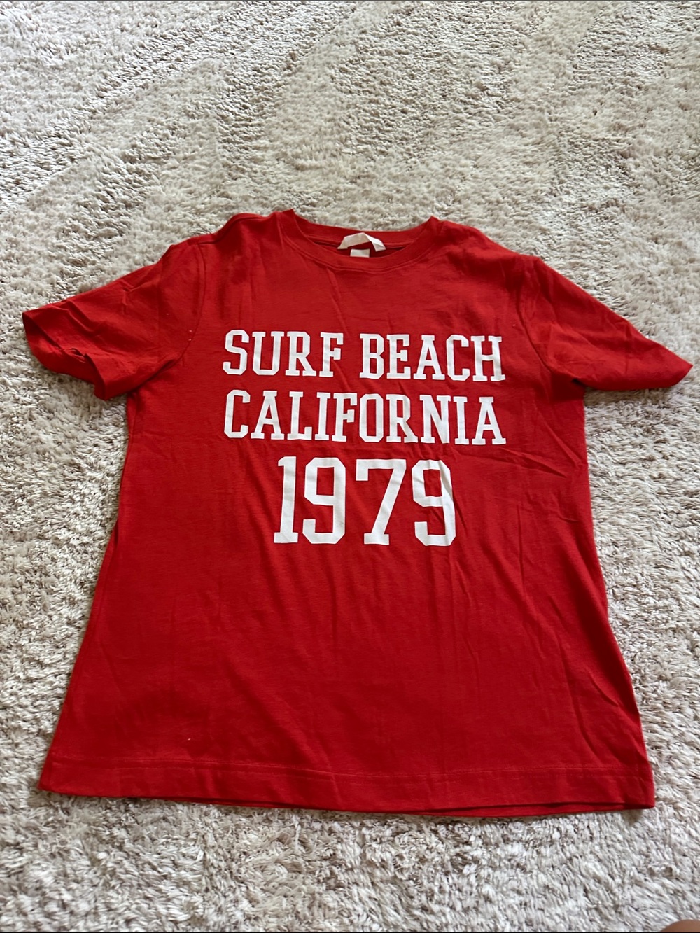 H&M Red Surf Beach California 1979 Short Sleeve Tee